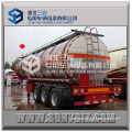 Aluminium alloy Tri axle oil tanker trailers/42500 liters fuel tank semi trailer/gasoline transport tank trailer